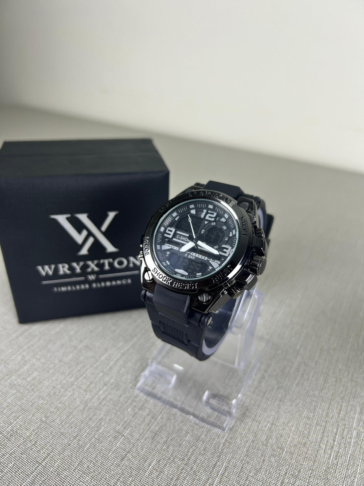 C-Shoke Tactical Black Sports Watch