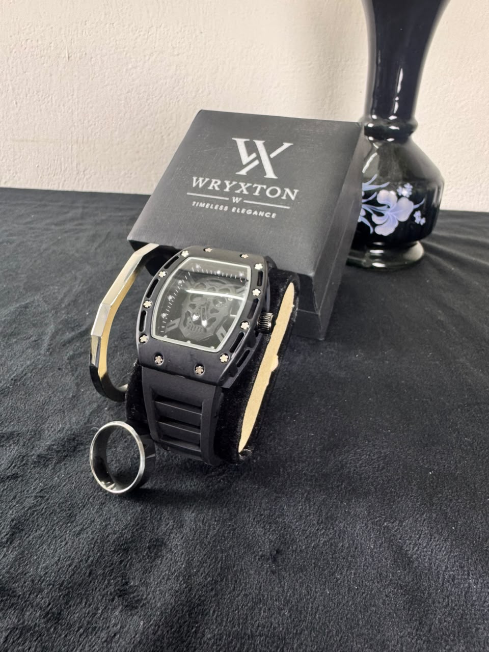 Phantom X Skeleton Men's Watch, Bracelet & Ring Set