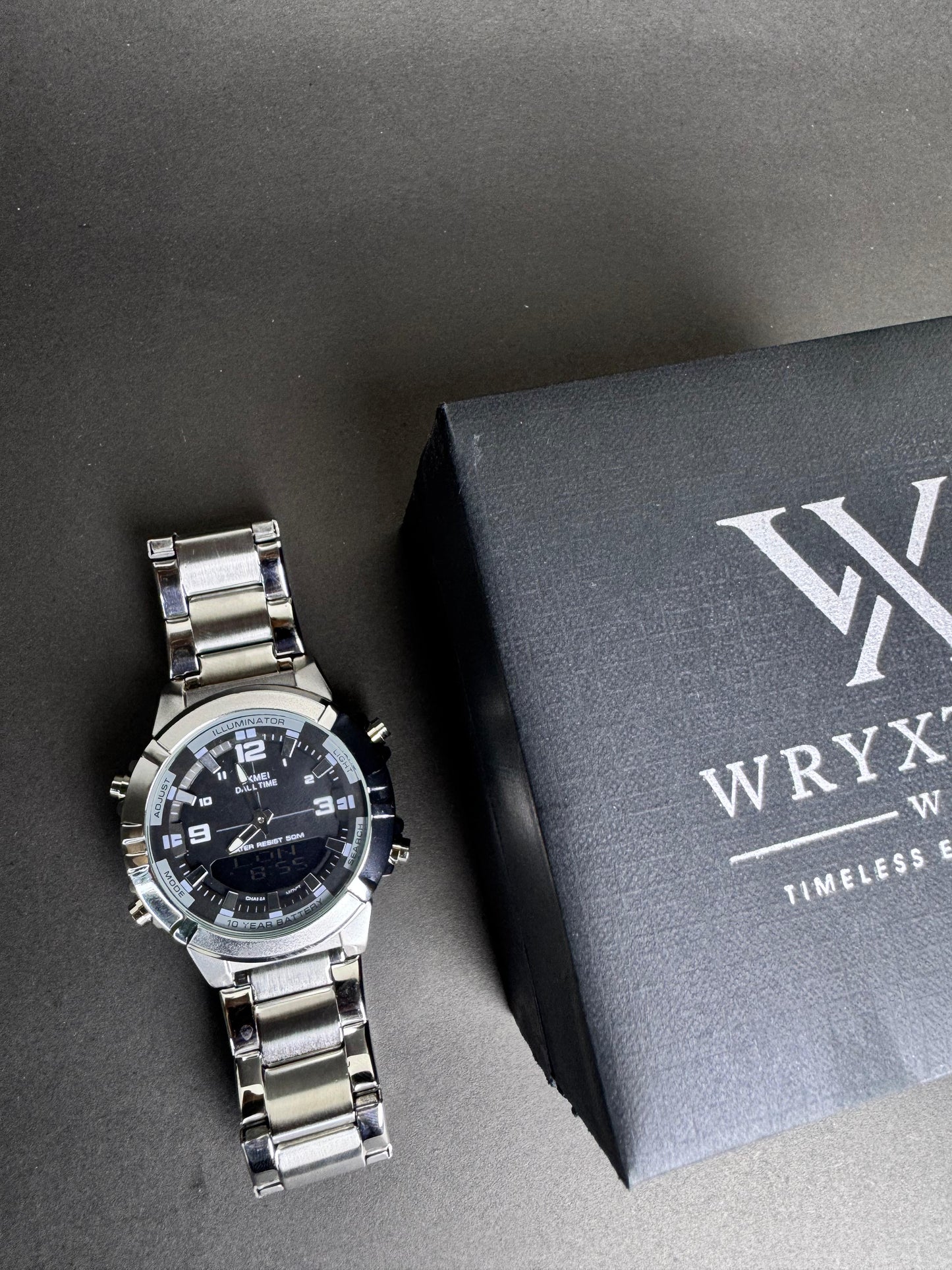 Urban Gear Stainless Steel Dual Time Men's Watch