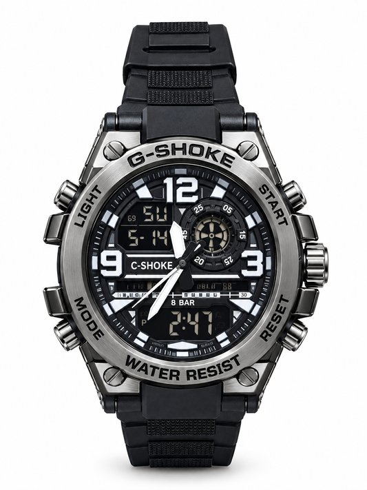 C-Shoke Tactical Black Sports Watch