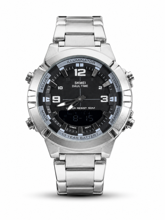 Urban Gear  Stainless Steel Dual Time Men's Watch