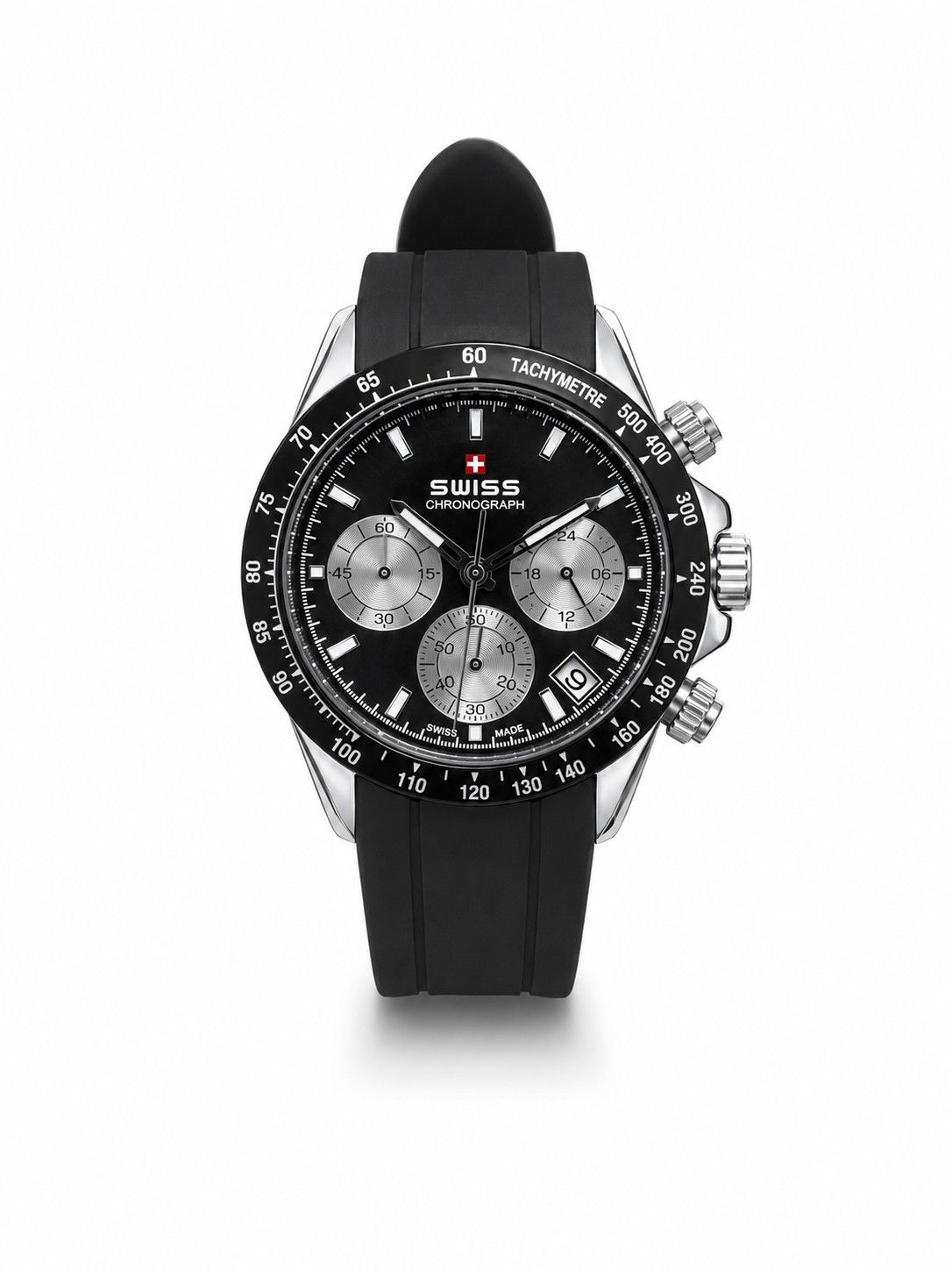 Striker Black Sport Chronograph Men's Watch
