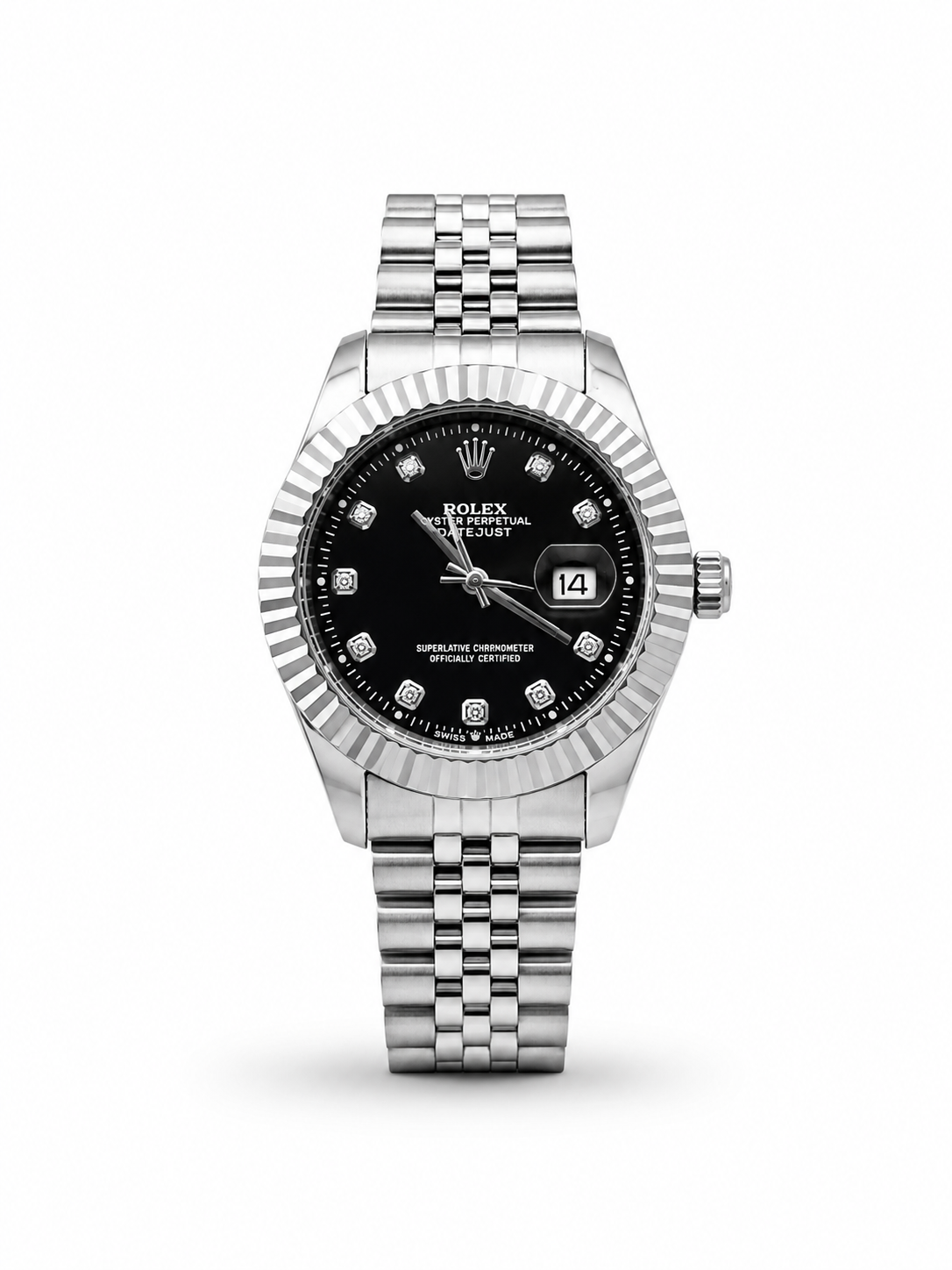 RLX Royal Crest Black Dial Luxury Men's Watch