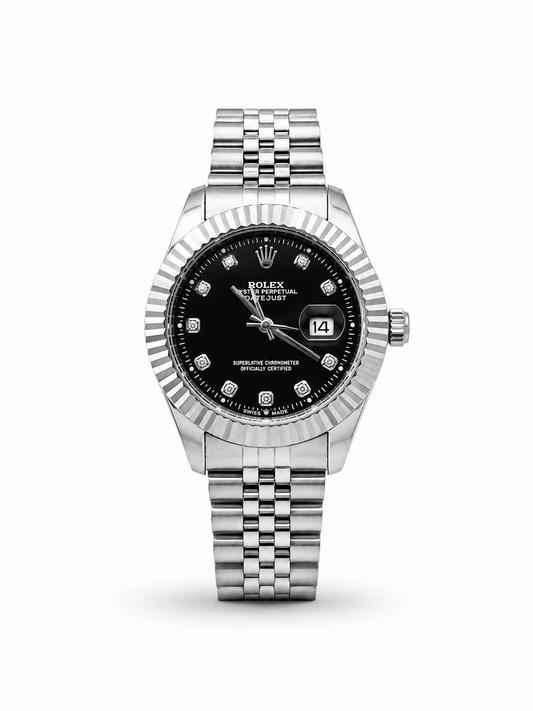 RLX Royal Crest Black Dial Luxury Men's Watch