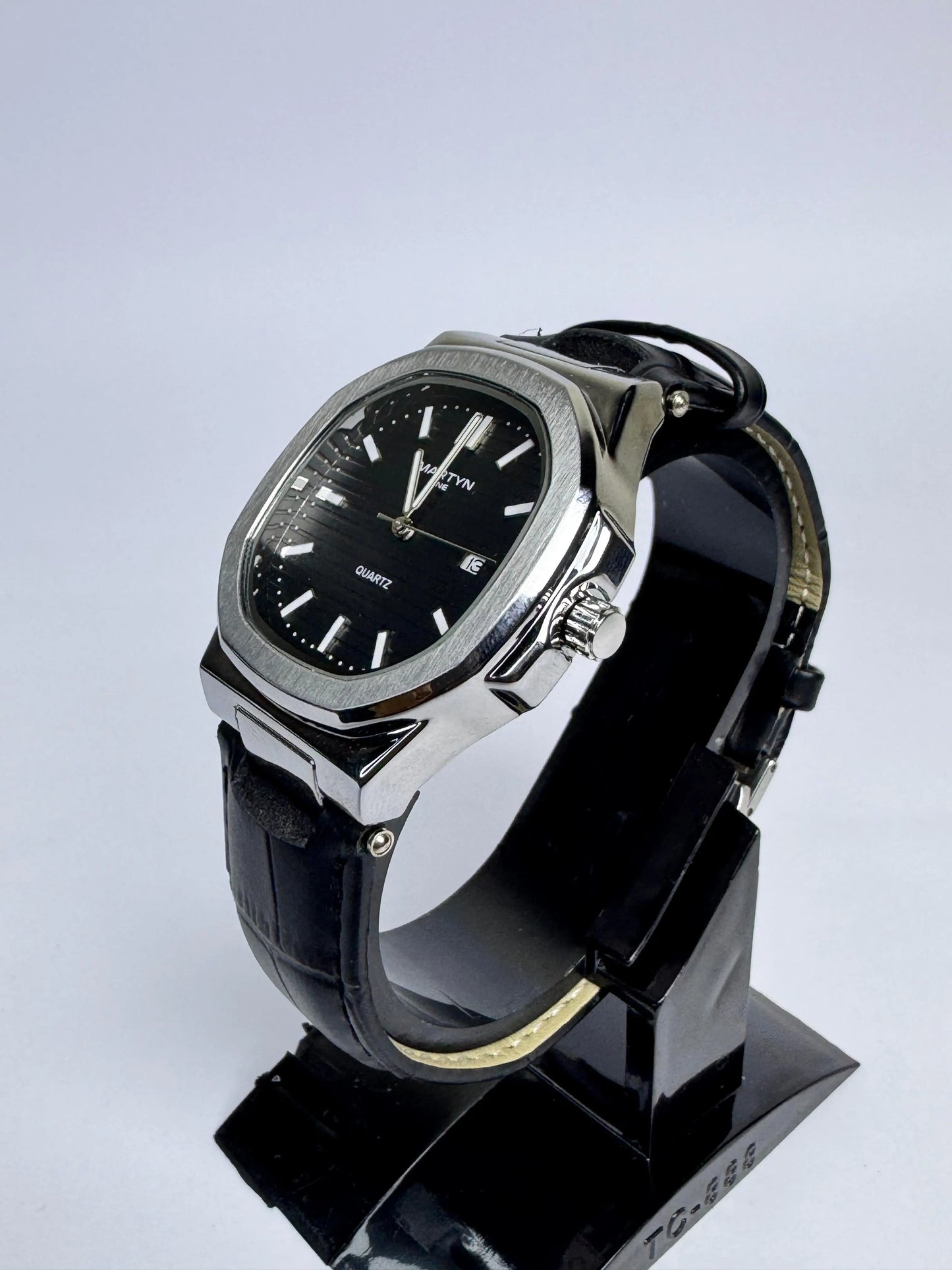 Premium MARTYN-Line  Black Leather Strap Watch