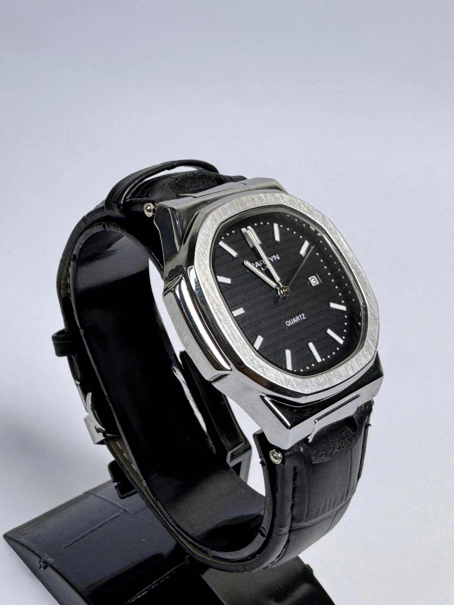 Premium MARTYN-Line  Black Leather Strap Watch
