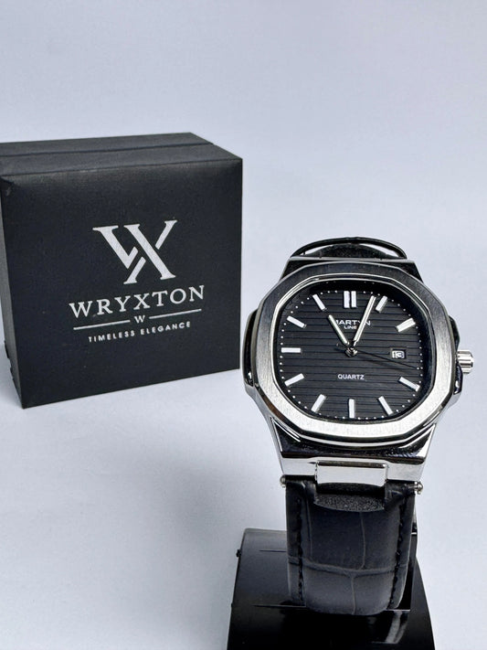 Premium MARTYN-Line  Black Leather Strap Watch