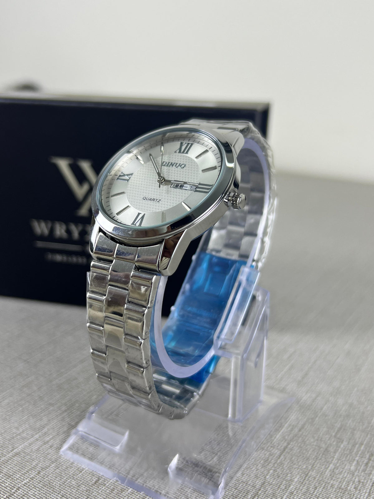 Prestige Roman Silver Men's Watch