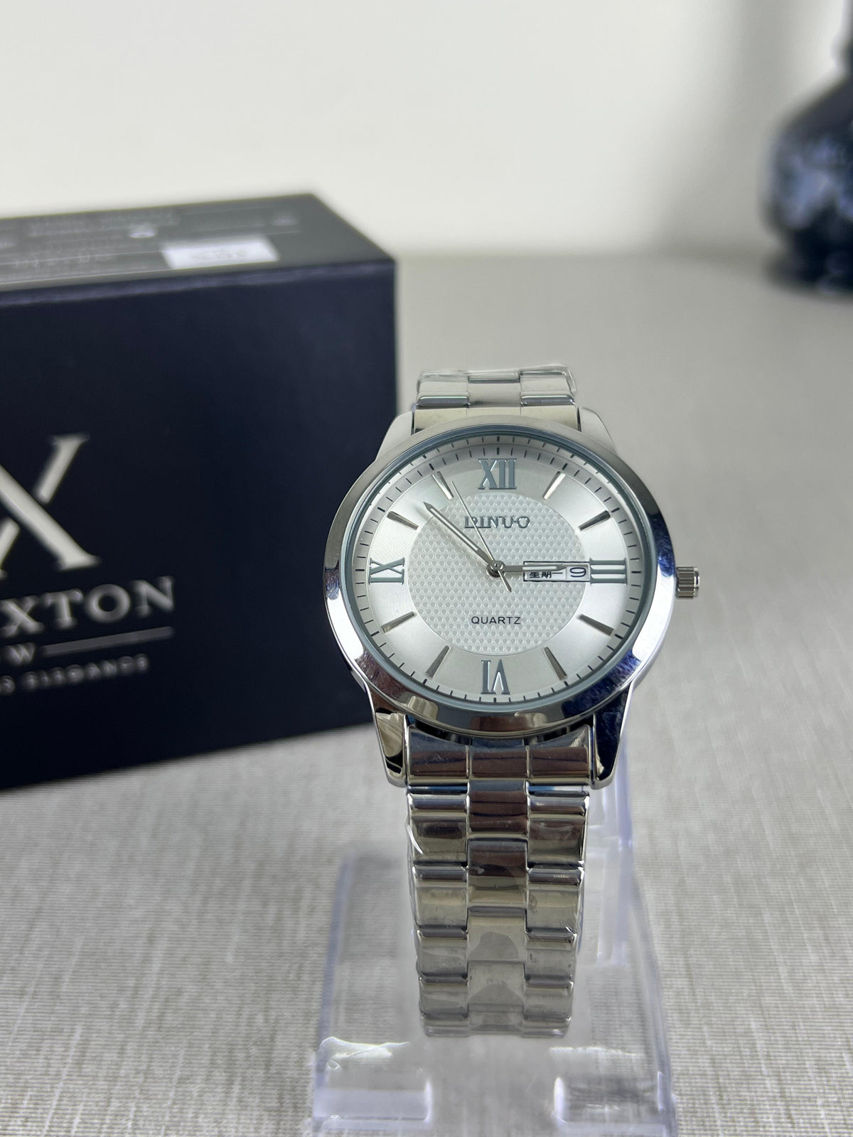 Prestige Roman Silver Men's Watch