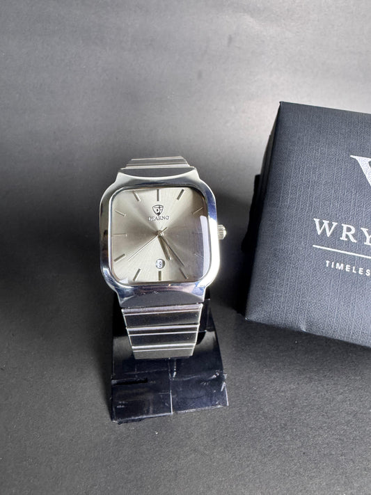 Prestige Silver Square Dial Men's Watch
