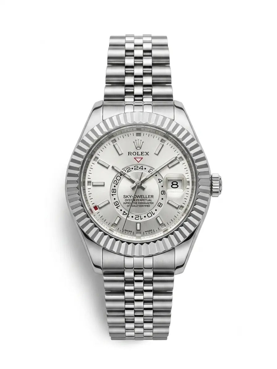 RLX-Sky Dweller Silver Dial Men's Watch
