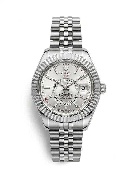 RLX-Sky Dweller Silver Dial Men's Watch
