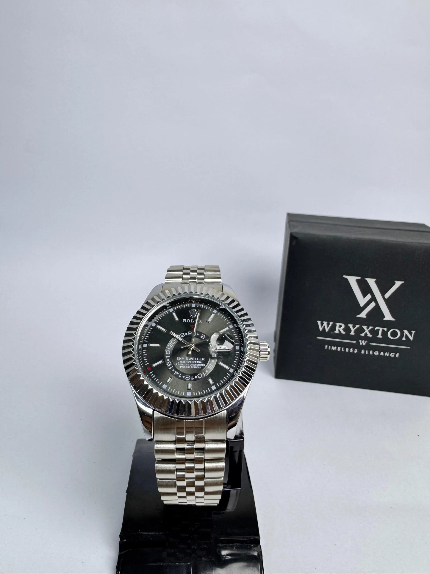RLX-Sky Dweller Black Dial luxury Men's Watch