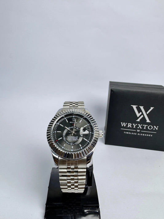 RLX-Sky Dweller Black Dial luxury Men's Watch