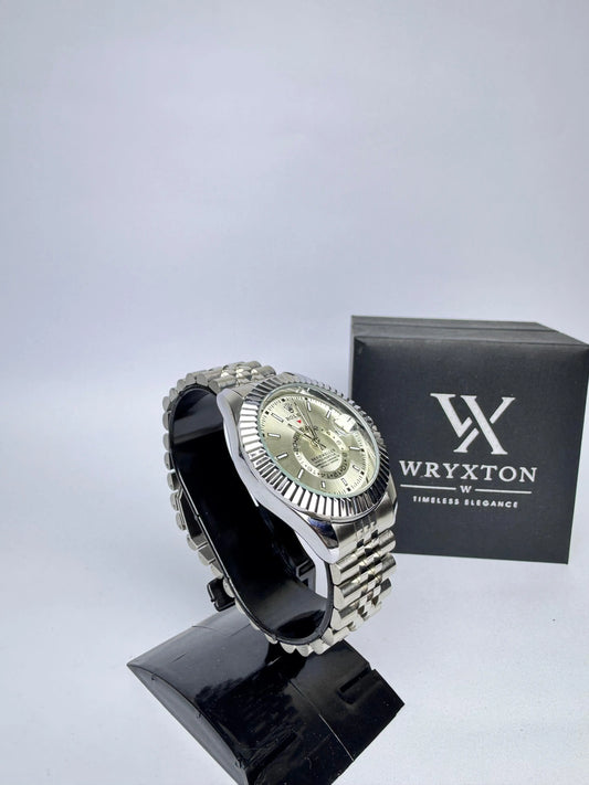 RLX-Sky Dweller Silver Dial Men's Watch