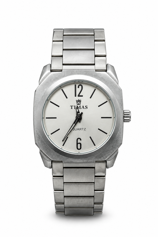 Timas Obsidian White Dial Men's Watch