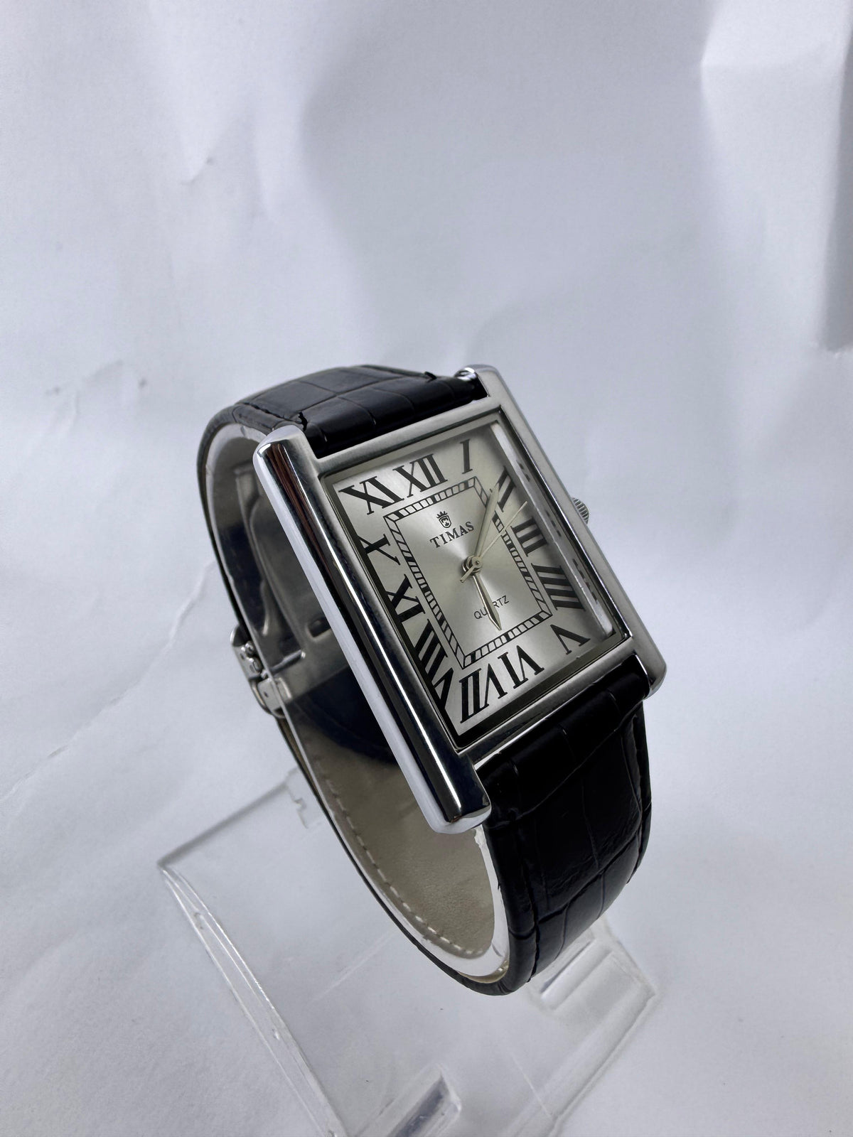 Timas Prestige Silver Roman Dial Men's Watch