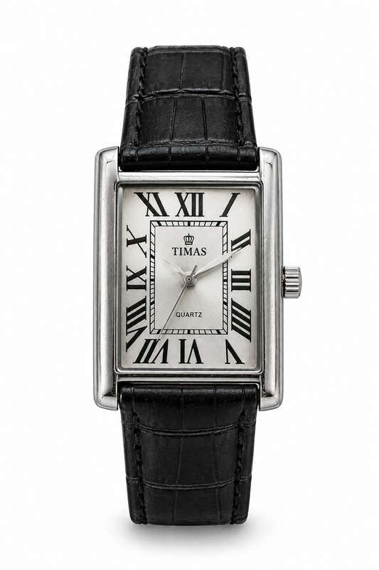 Timas Prestige Silver Roman Dial Men's Watch