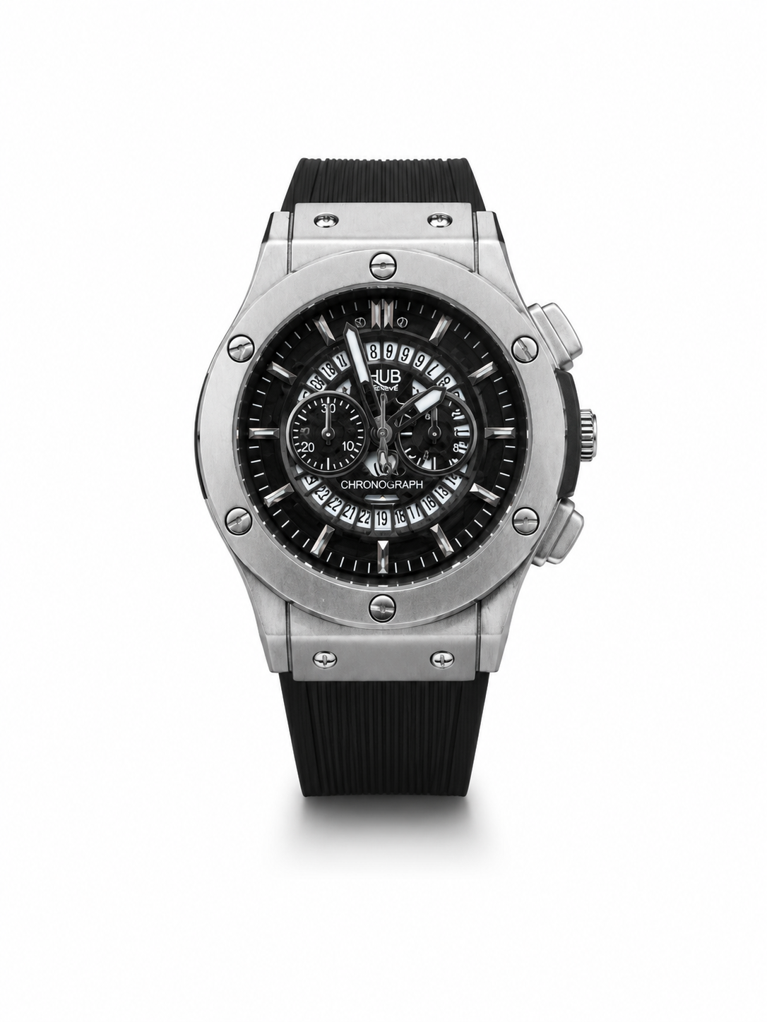 Titan Chronograph Black Rubber Men's Watch