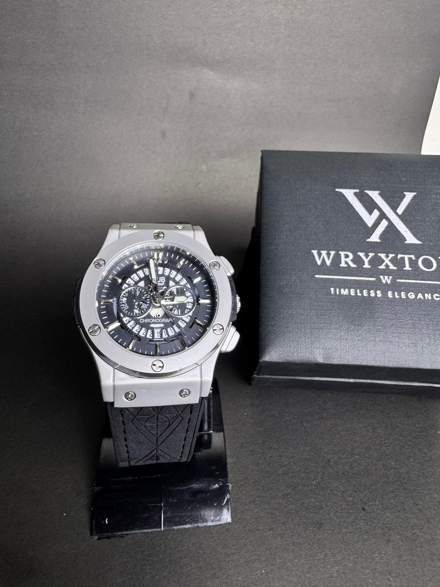 Titan Chronograph Black Rubber Men's Watch