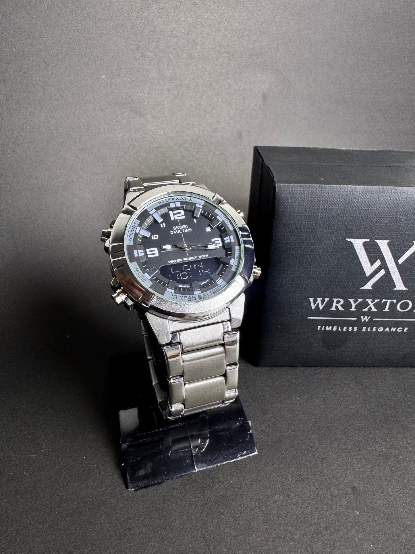 Urban Gear  Stainless Steel Dual Time Men's Watch