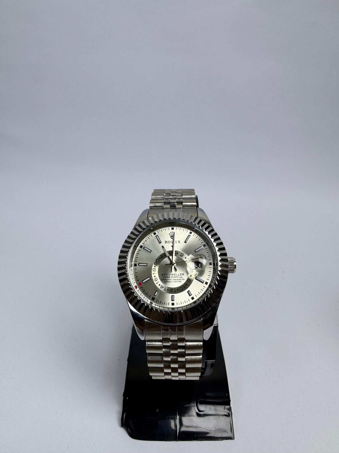 RLX-Sky Dweller Silver Dial Men's Watch