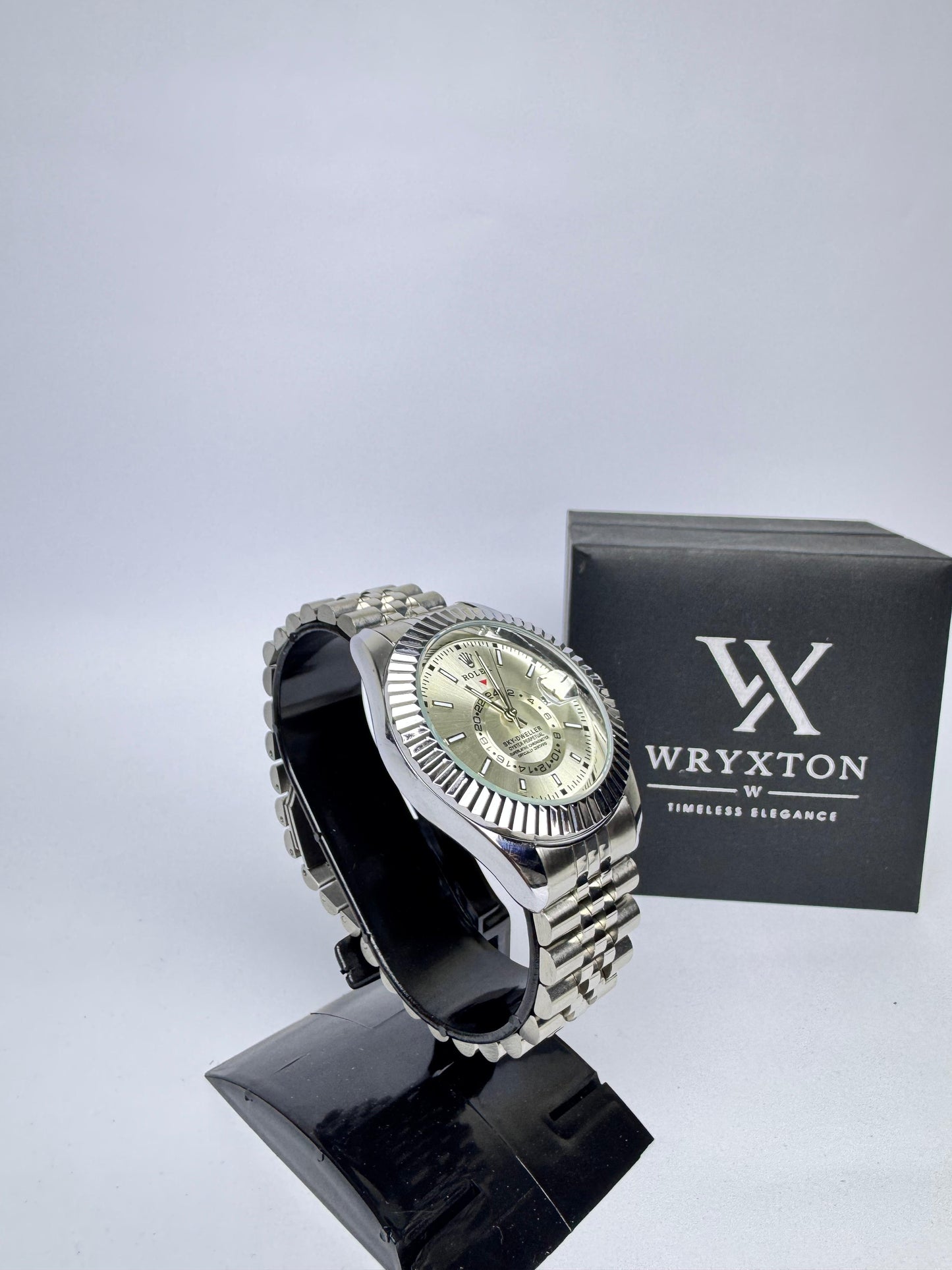 RLX-Sky Dweller Silver Dial Men's Watch